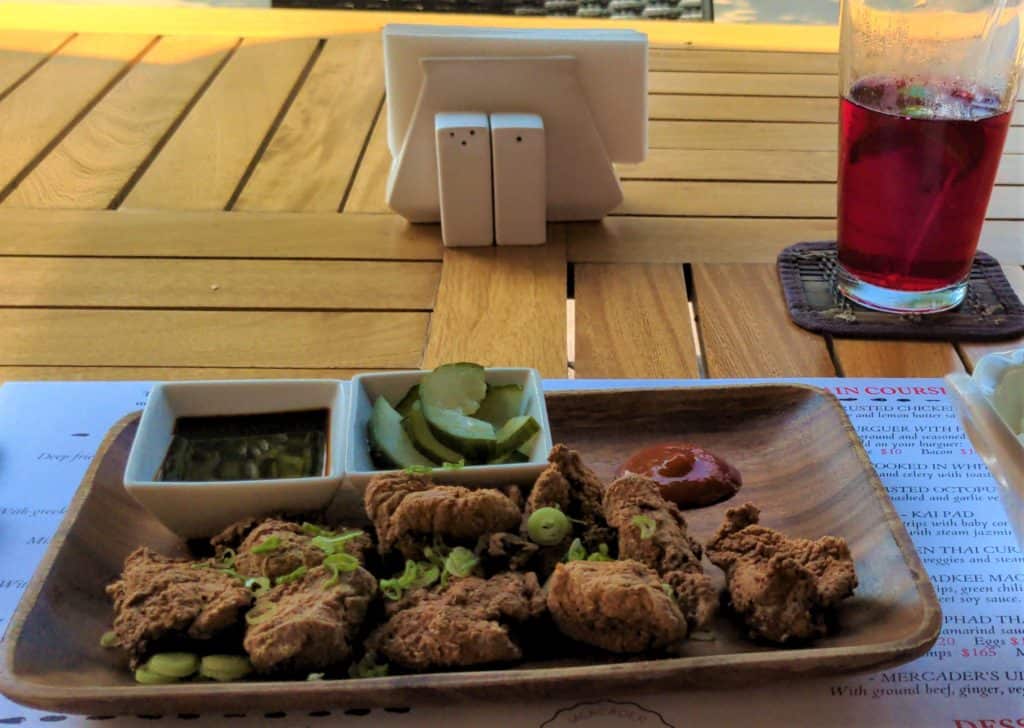 Thai bites from Mercader, some of the best food in Huatulco