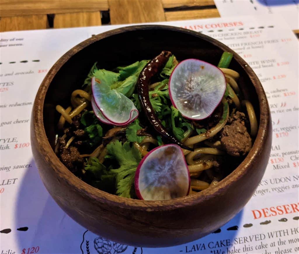 Mercader's Udon Noodles, some of the best food in Santa Cruz Huatulco
