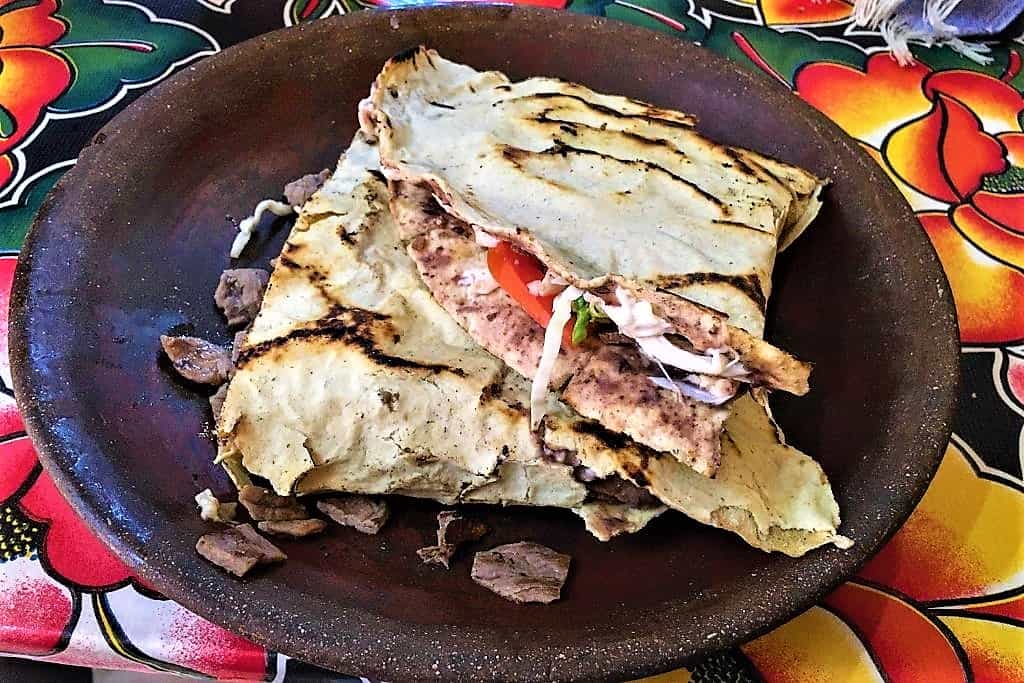 Tlayudas are another iconic Oaxacan dish