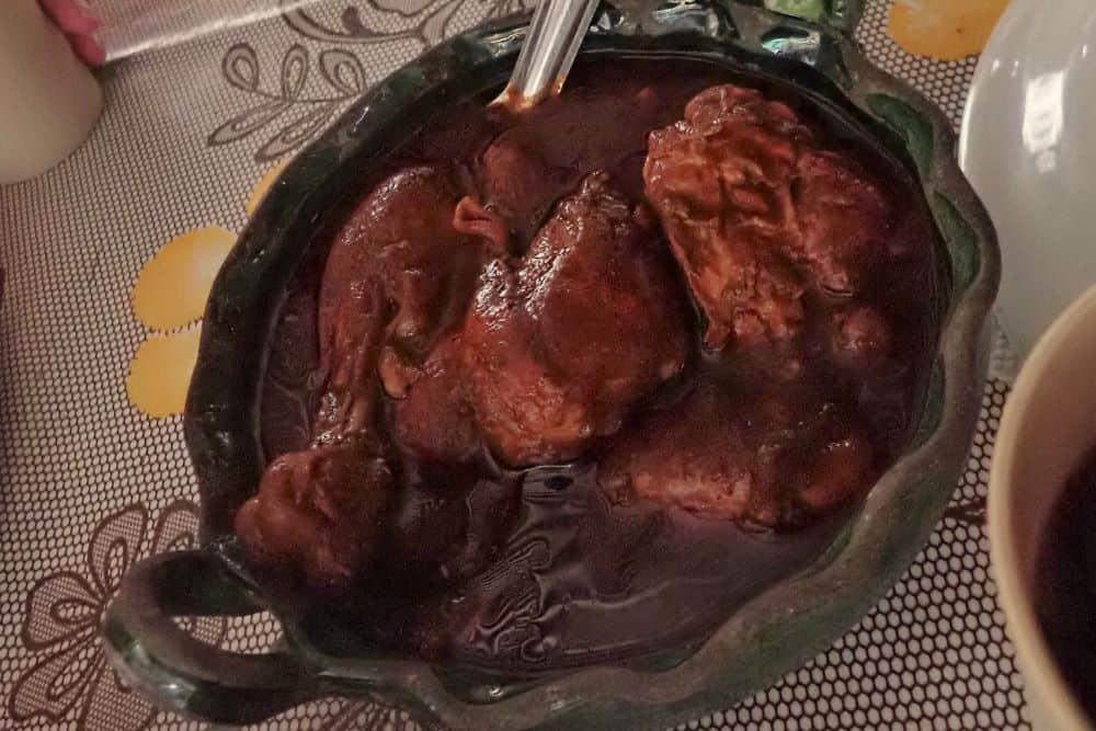 Pollo enchilada, part of the lunch offered after a Magic Falls tour