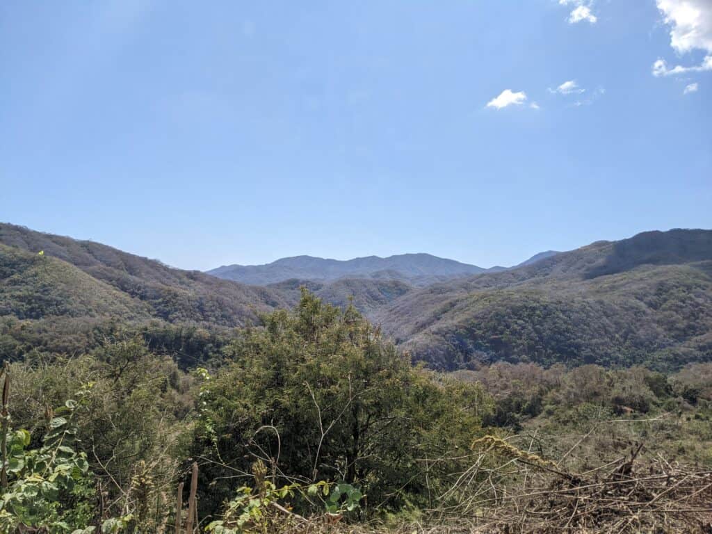 The south sierra madre mountains are a wild and impressive part of the landscape of Oaxaca