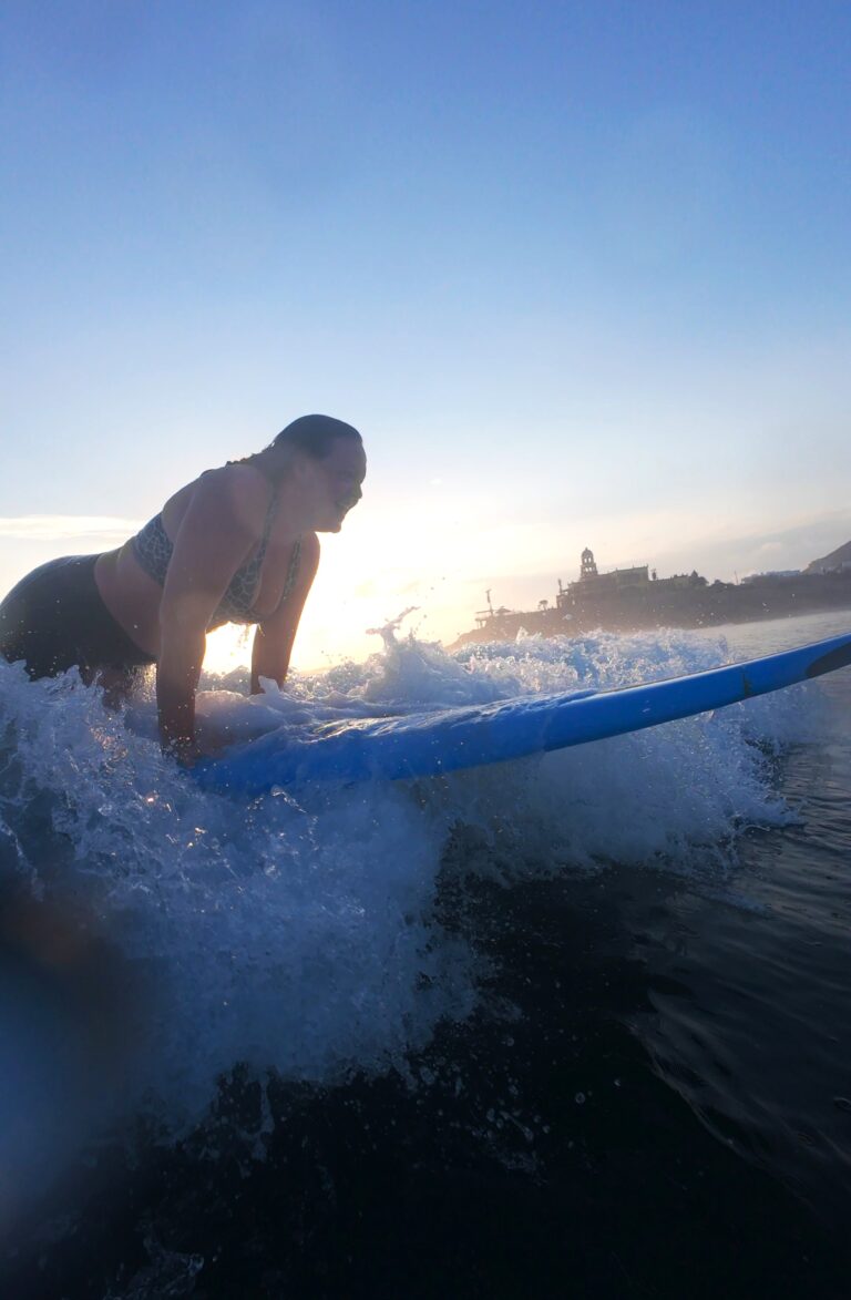 Learning to Surf in Cerritos, Baja California Sur